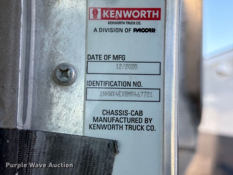 image for item YA4839 2021 Kenworth W900 dump truck