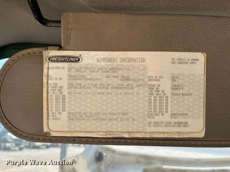image for item YA4858 2016 Freightliner Business Class M2 forestry bucket truck