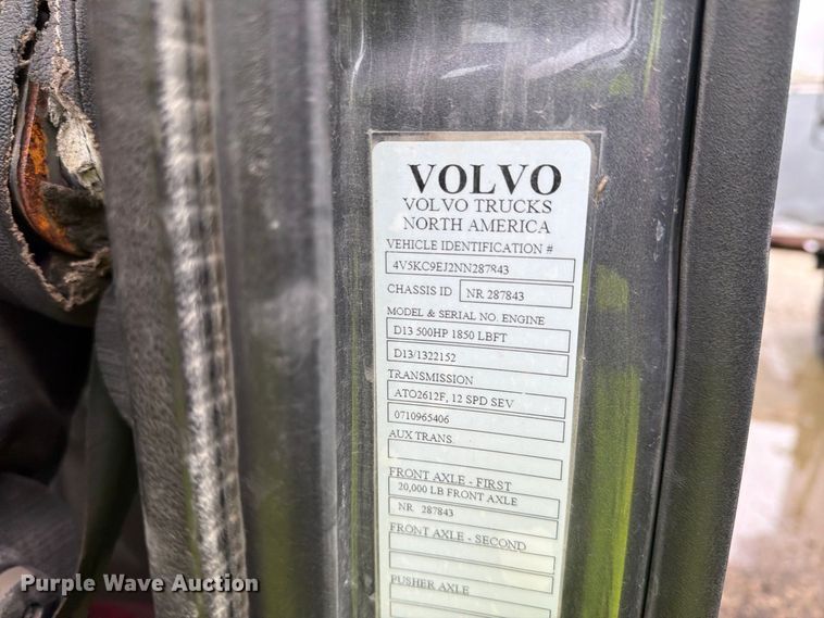 image for item YA5103 2022 Volvo VHD dump truck