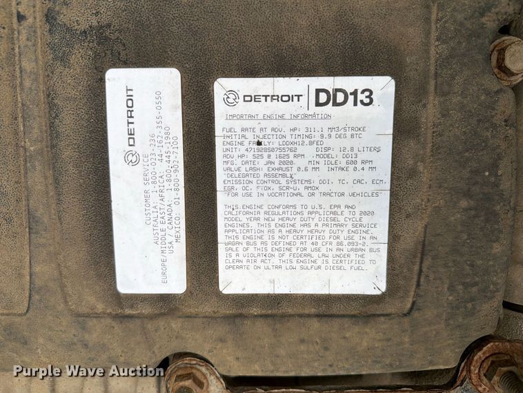 image for item YA5181 2021 Western Star 4700 dump truck