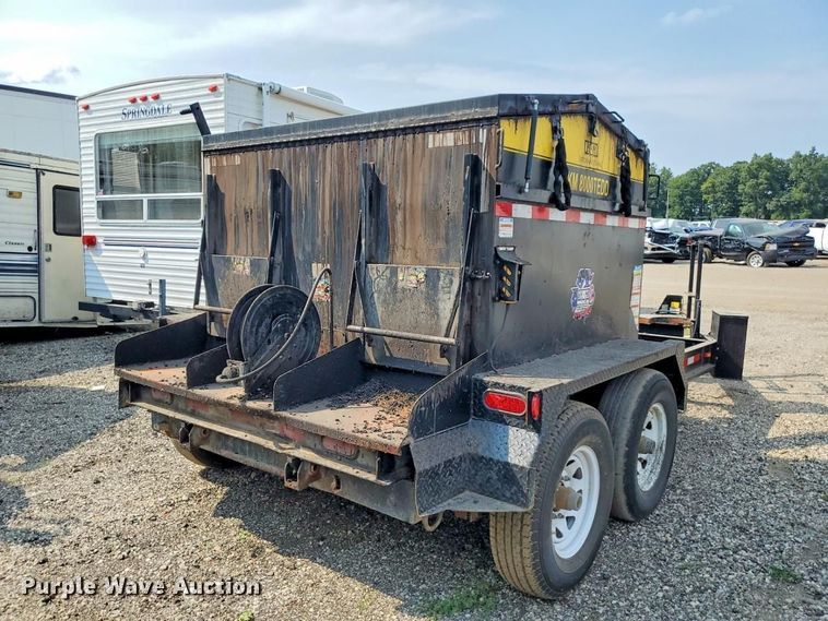 image for item YA5195 2022 KM International 8000TEDD C2M2 asphalt hot box trailer