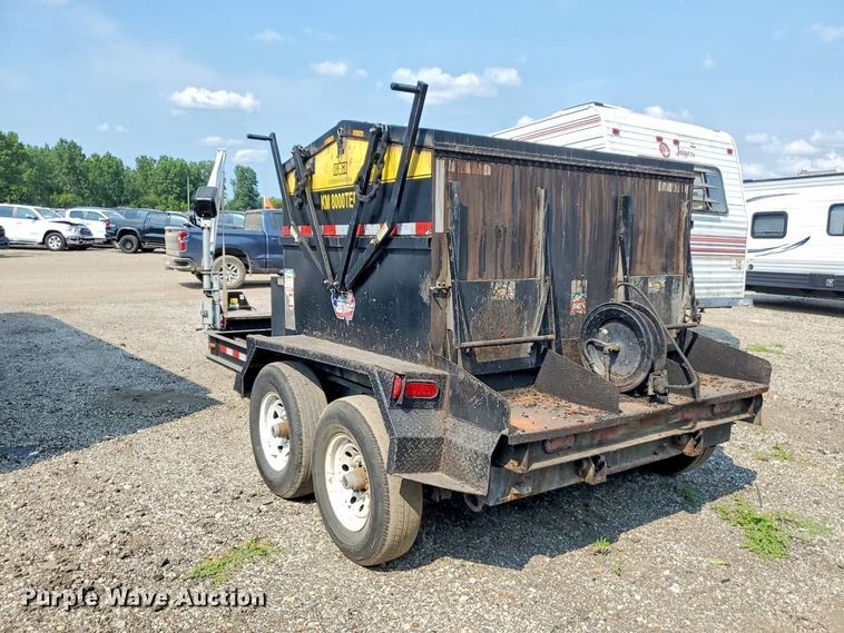 image for item YA5195 2022 KM International 8000TEDD C2M2 asphalt hot box trailer