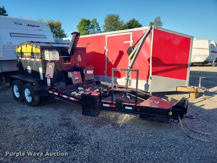image for item YA5195 2022 KM International 8000TEDD C2M2 asphalt hot box trailer