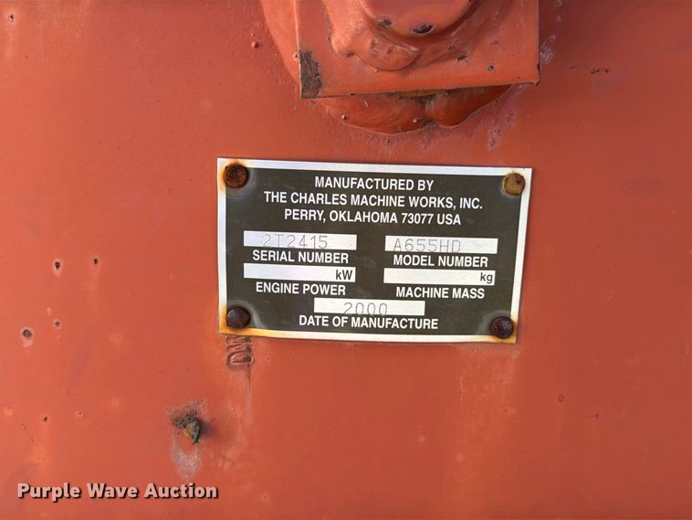 image for item YA5428 2001 Ditch Witch 7610DD trencher