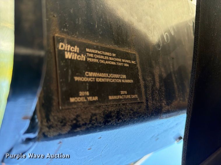 image for item YA5440 2016 Ditch Witch 410SX trencher