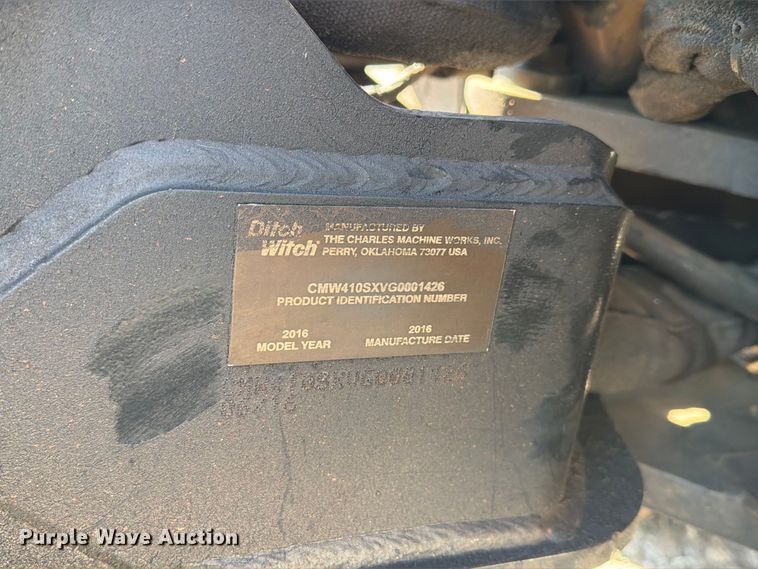 image for item YA5440 2016 Ditch Witch 410SX trencher