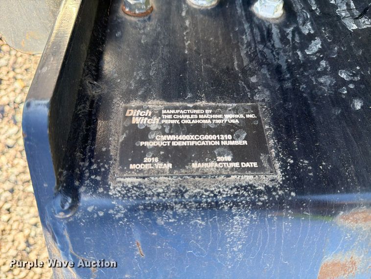 image for item YA5441 2016 Ditch Witch 410SX trencher