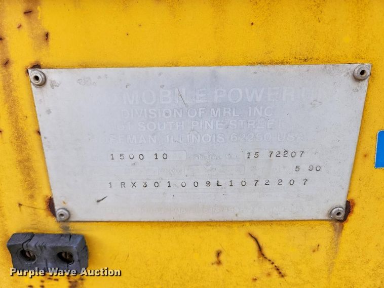 image for item YA5653 1990 Hesco manhole support trailer
