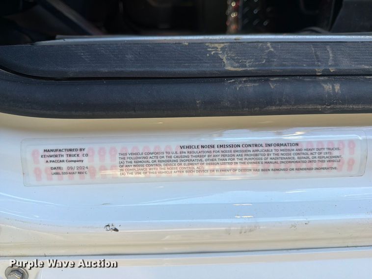 image for item ZA0837 2025 Kenworth T880 dump truck