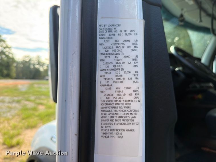 image for item ZA0837 2025 Kenworth T880 dump truck