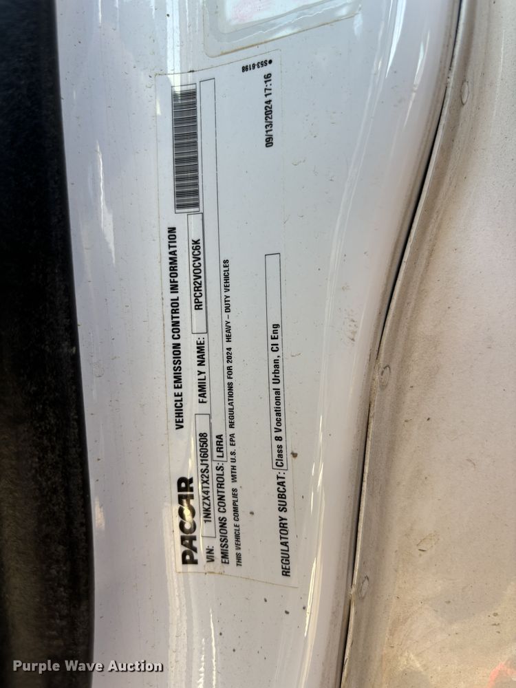 image for item ZA0841 2025 Kenworth T880 dump truck