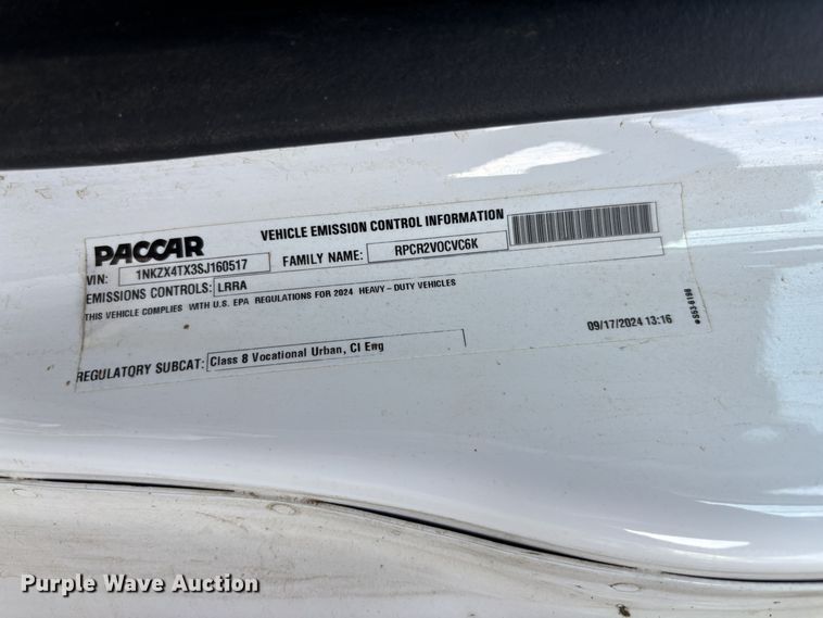 image for item ZA0843 2025 Kenworth T880 dump truck