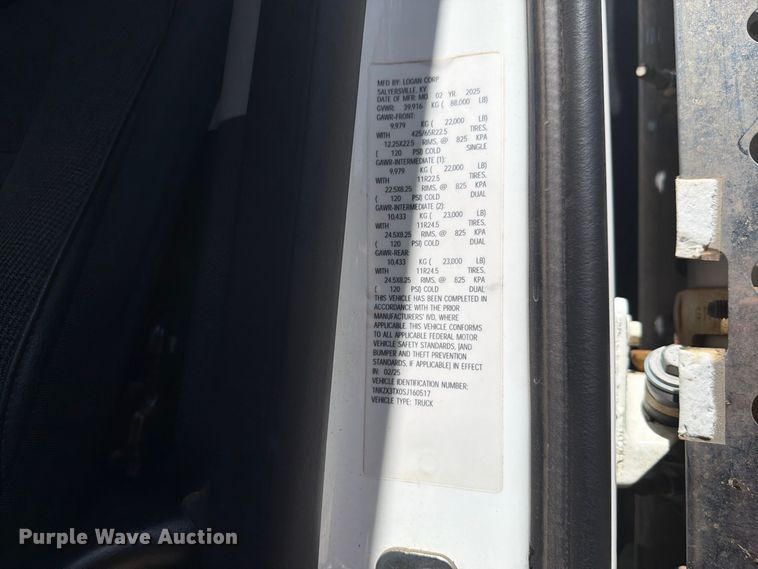 image for item ZA0843 2025 Kenworth T880 dump truck