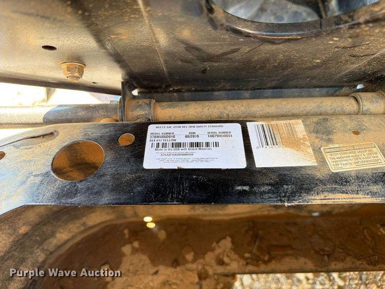 image for item DT2929 2019 Cub Cadet Volunteer utility vehicle