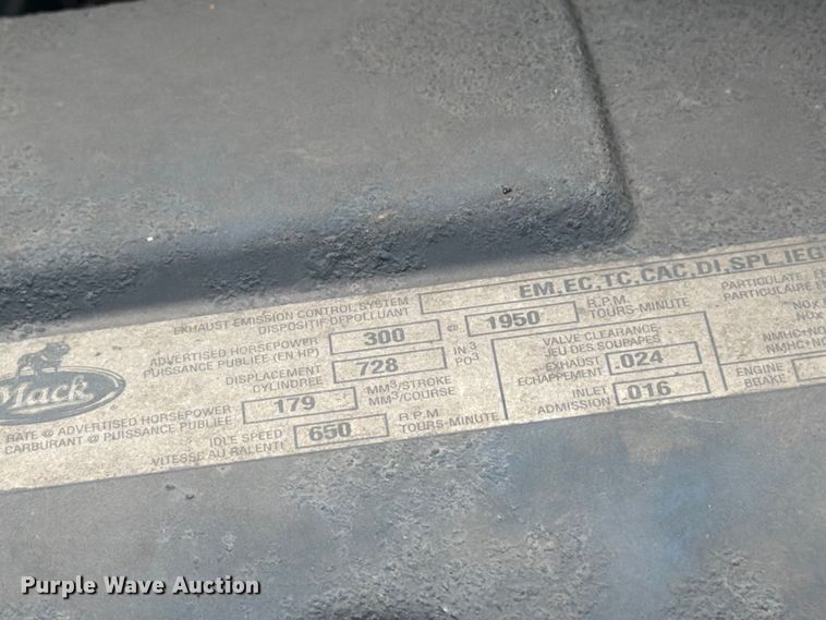 image for item DV2075 2006 Mack CV712 dump truck