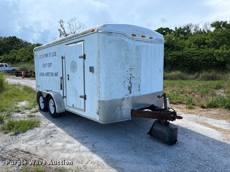 image for item DV7352 2002 Haulmark K714BT-WT enclosed cargo trailer