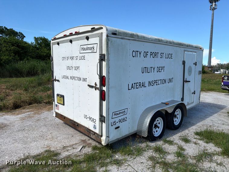 image for item DV7352 2002 Haulmark K714BT-WT enclosed cargo trailer