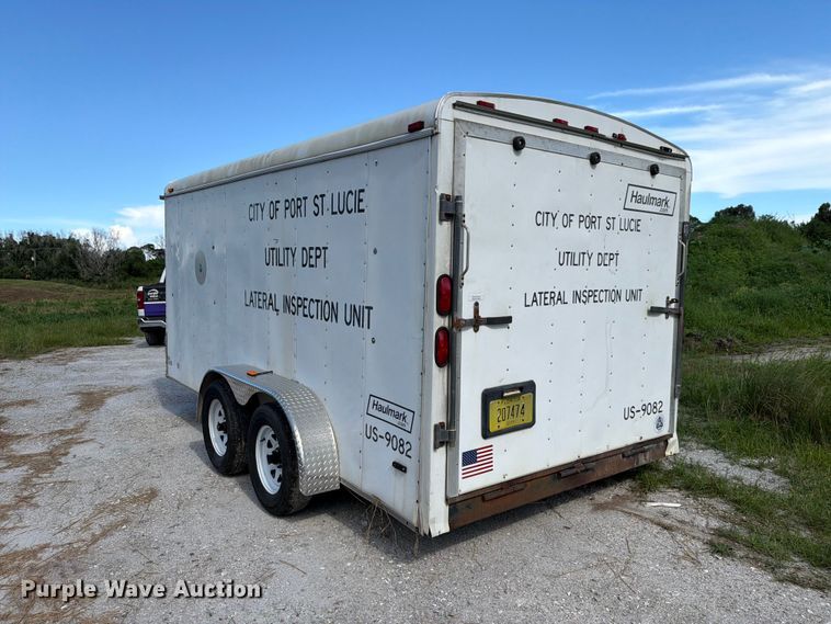 image for item DV7352 2002 Haulmark K714BT-WT enclosed cargo trailer
