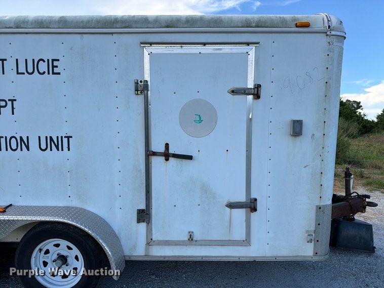 image for item DV7352 2002 Haulmark K714BT-WT enclosed cargo trailer