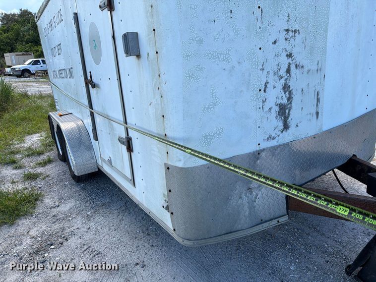 image for item DV7352 2002 Haulmark K714BT-WT enclosed cargo trailer