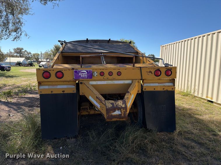 image for item DV8734 1987 Ranch Manufacturing bottom dump trailer