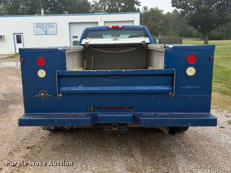 image for item DY3453 2012 Chevrolet Silverado 3500HD Ext. Cab utility bed pickup truck
