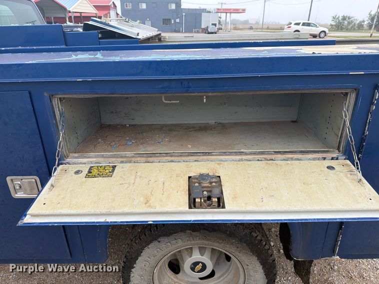 image for item DY3453 2012 Chevrolet Silverado 3500HD Ext. Cab utility bed pickup truck