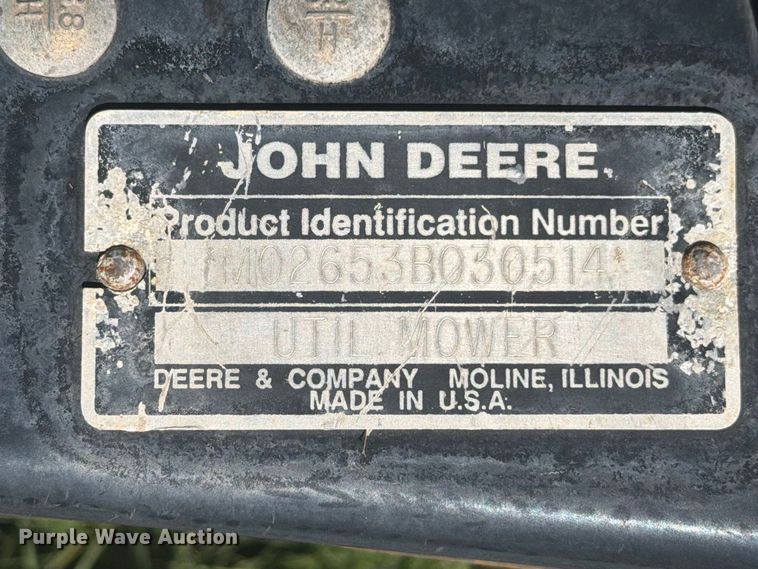 image for item DY3461 John Deere 2653 lawn mower