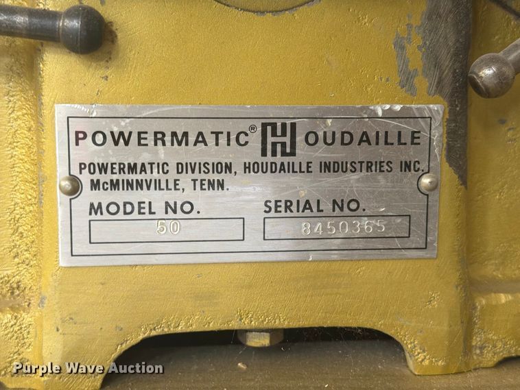 image for item EI7686 Powermatic 50 wood jointer