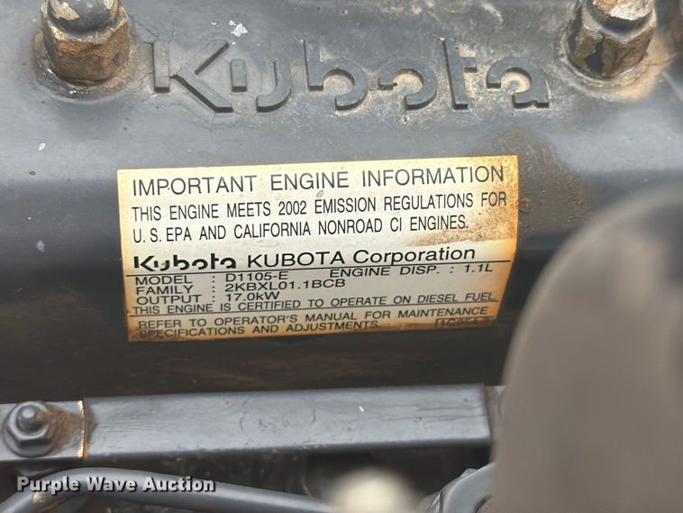 image for item EI7702 Kubota F2560 lawn mower