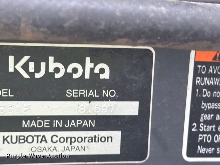 image for item EI7702 Kubota F2560 lawn mower
