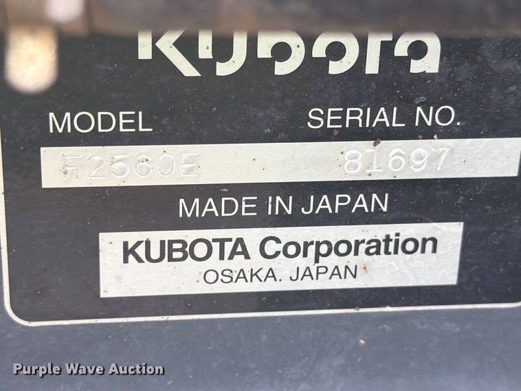 image for item EI7702 Kubota F2560 lawn mower