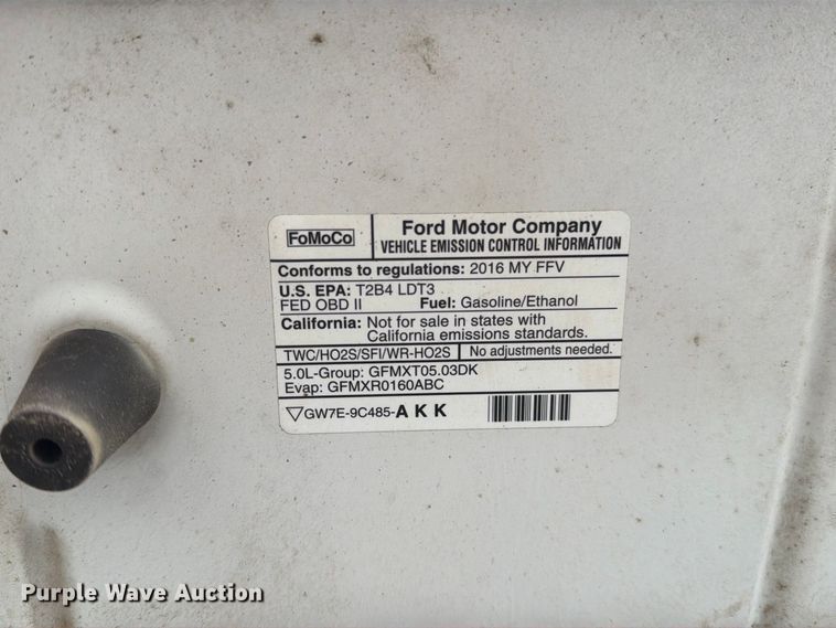 image for item EO8780 2016 Ford F150 XL pickup truck