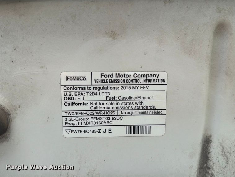 image for item EO8781 2015 Ford F150 XL pickup truck