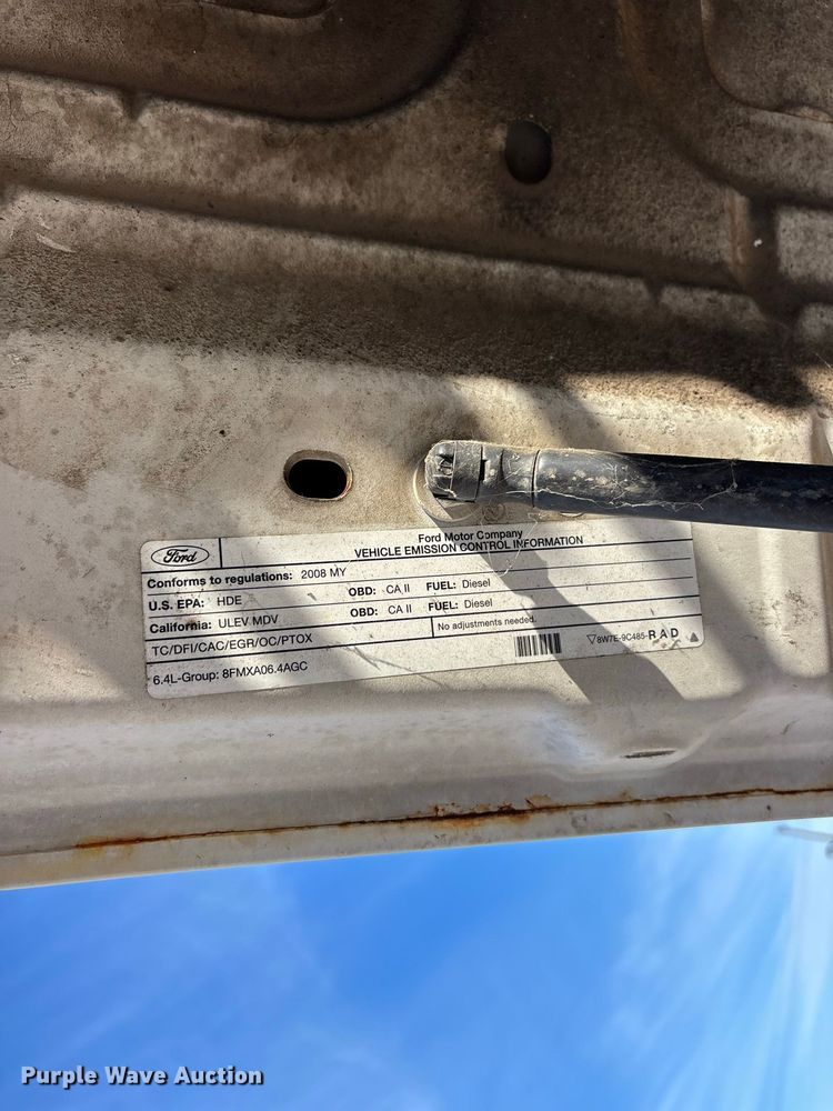 image for item ER3432 2008 Ford F350 dump flatbed pickup truck