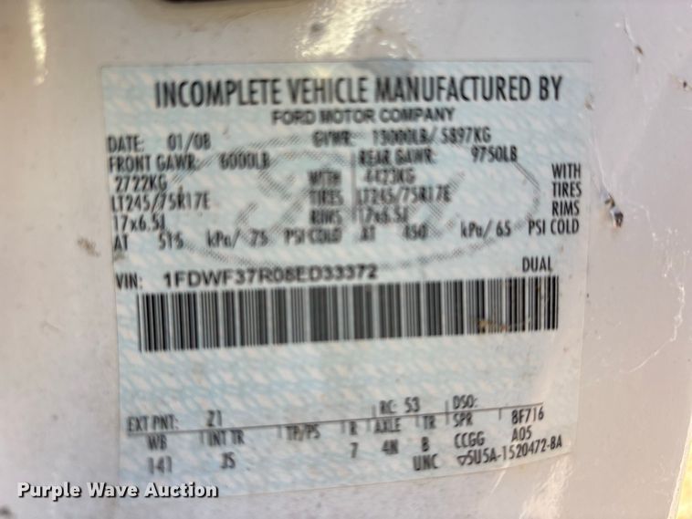image for item ER3432 2008 Ford F350 dump flatbed pickup truck