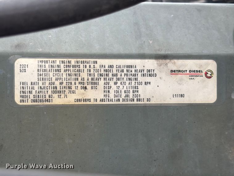 image for item ES1153 2002 Freightliner Columbia semi truck