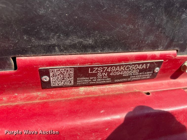 image for item ET8674 Exmark Lazer Z ZTR lawn mower