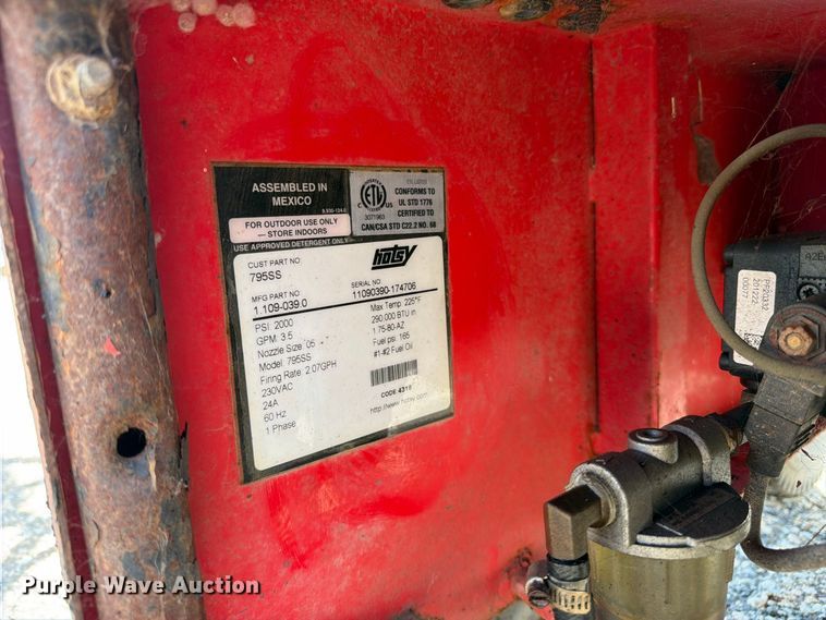 image for item EW5049 Hotsy 795SS pressure washer