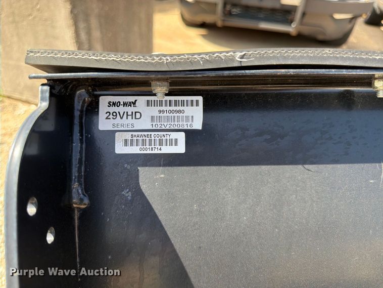 image for item EW5051 Sno-Way 29VHD skid steer snow plow