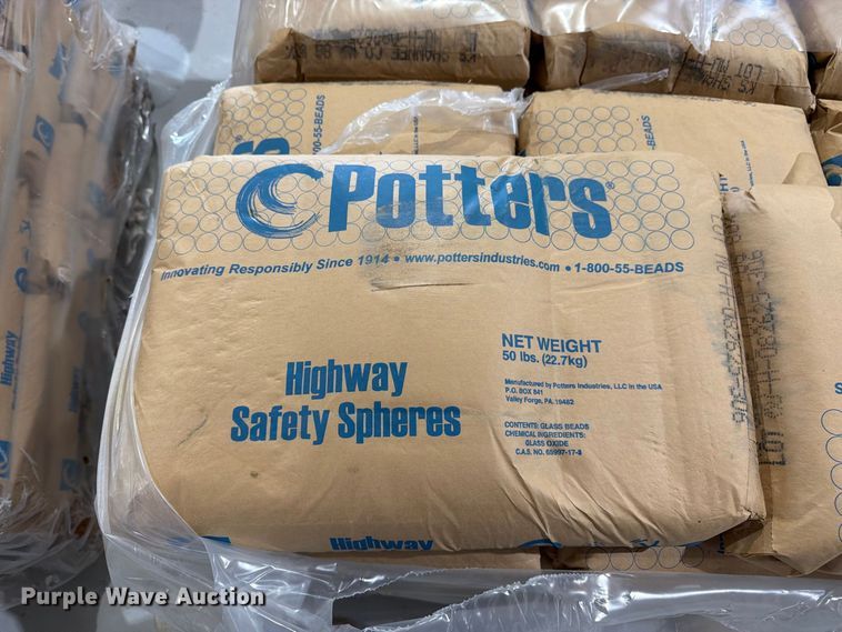 image for item EW5065 (6) pallets of Potters highway safety spheres