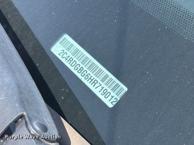 image for item EW8938 2017 Dodge Grand Caravan van