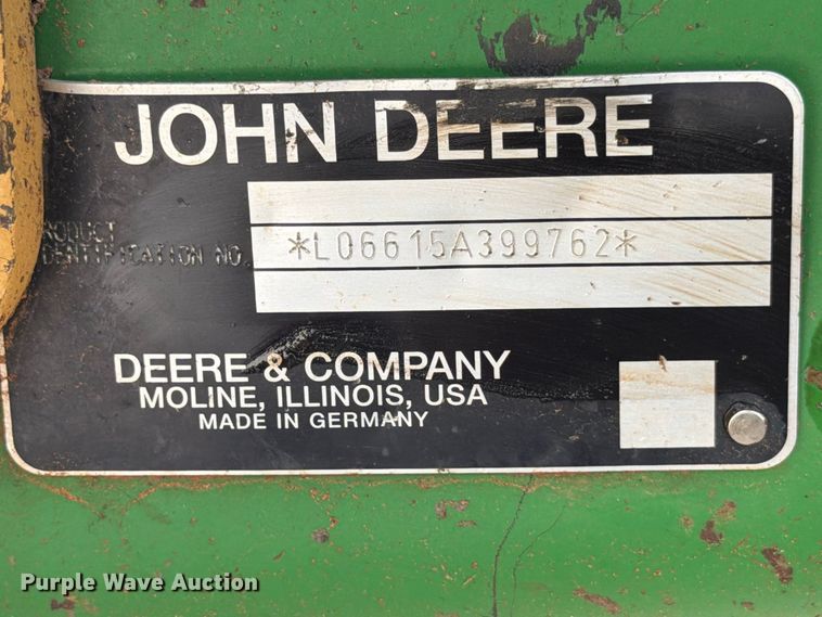 image for item EW8944 John Deere 6615 tractor