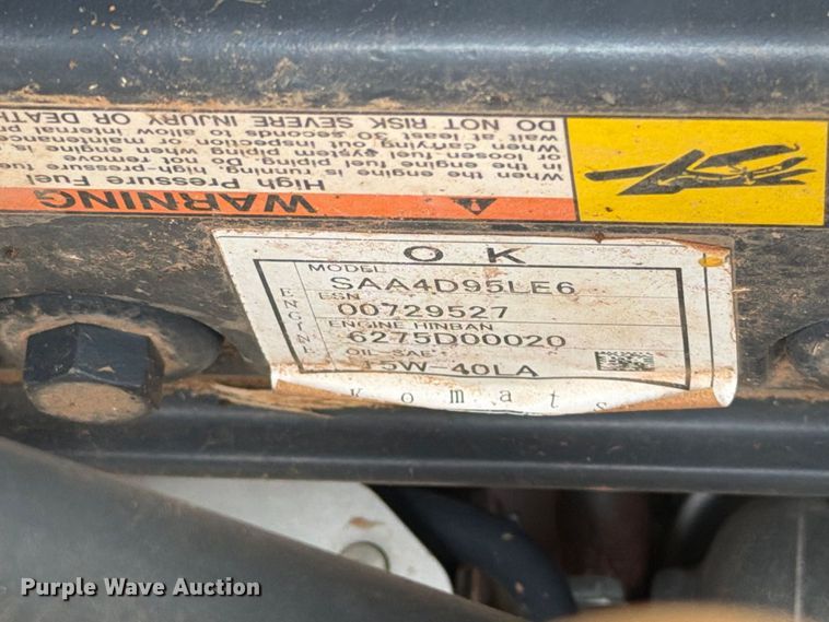 image for item EW8954 2020 Komatsu PC88MR-10 mini excavator