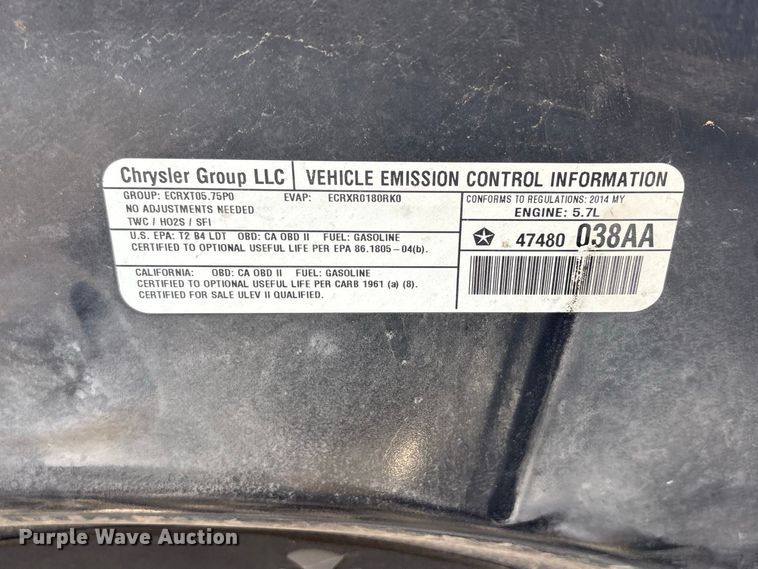 image for item EX0048 2014 Dodge Durango Police SUV