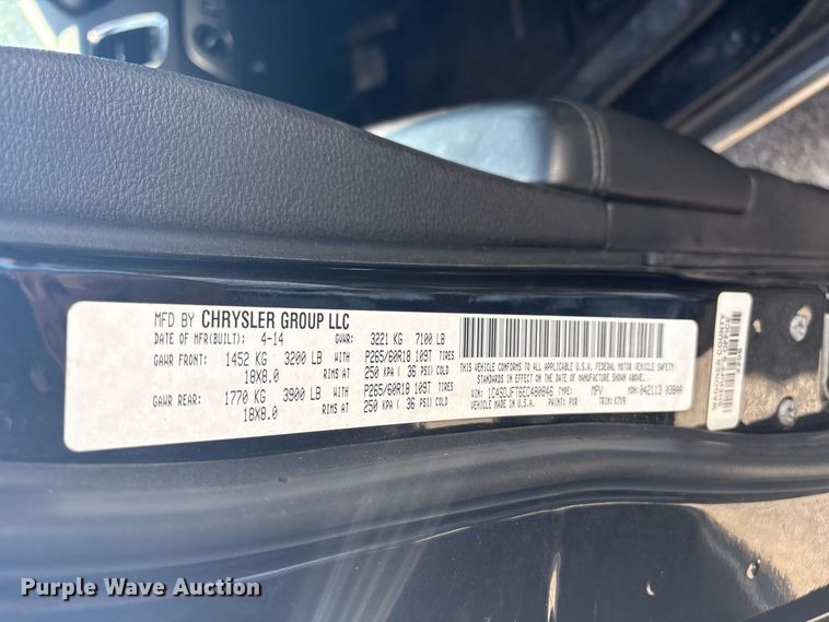 image for item EX0049 2014 Dodge Durango Police SUV