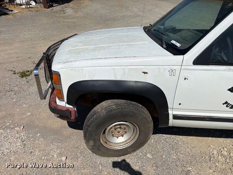 image for item EX0053 1988 Chevrolet C3500 Ext. Cab utility bed pickup truck