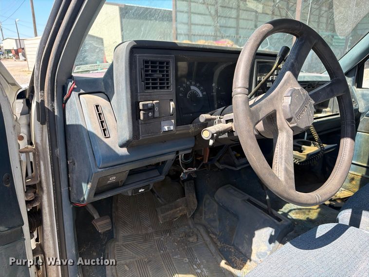 image for item EX0053 1988 Chevrolet C3500 Ext. Cab utility bed pickup truck