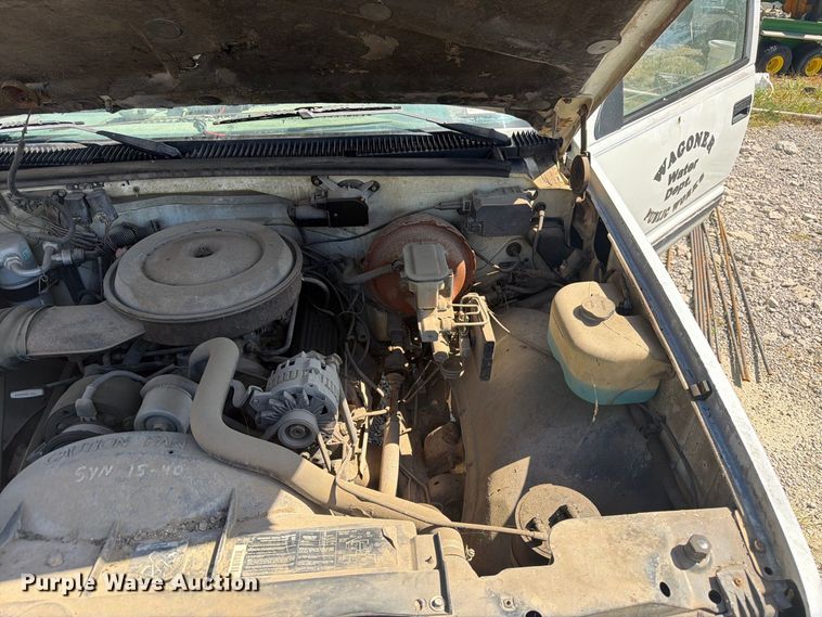 image for item EX0053 1988 Chevrolet C3500 Ext. Cab utility bed pickup truck
