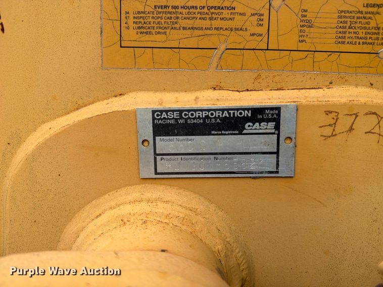 image for item EX0055 1996 Case 580S backhoe